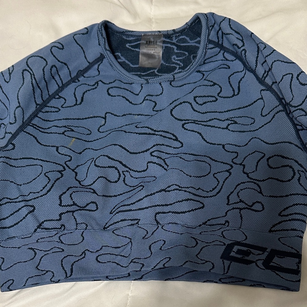 Echt Blue Patterned Activewear Set - image 5